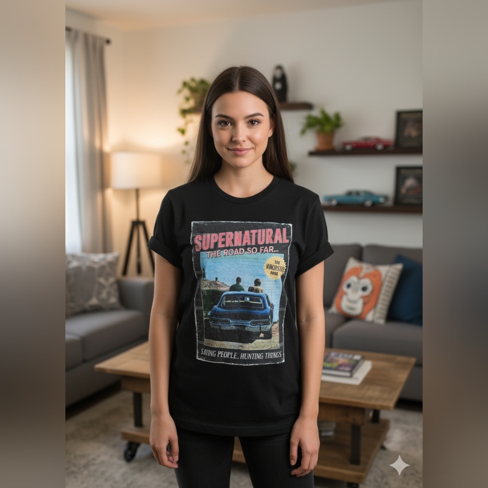Supernatural Tee | Winchester Bros | The Road So Far | Size Large